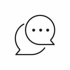 bubble speech typing Icon Vector Sign