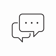 Fototapeta premium bubble speech typing Icon Vector Sign