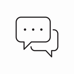 Bubble Speech Communication Chat Message Dialogue Box Icon Vector Sign