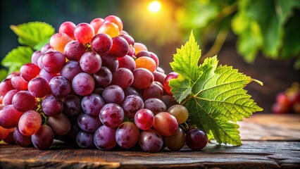 Obraz premium Fresh Grapes and Slice on Transparent Background - Perfect for Food Photography, Healthy Eating, and Culinary Designs