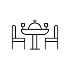 Dinner  vector icon stock illustration