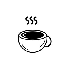 A vector illustration of a cup of coffee