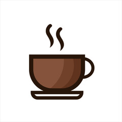 A vector illustration of a cup of coffee