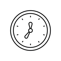 Clock  vector icon stock illustration