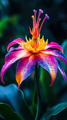 Mesmerizing floral art stunning exotic flower