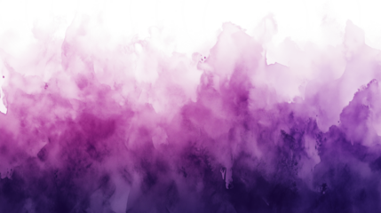 Violet purple watercolor abstract texture isolated on transparent background