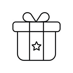 Gift  vector icon stock illustration