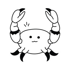 Get this amazing icon of crab in modern style