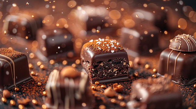 imagine Gourmet Chocolate Truffles Arrangement, Velvety, Decadent, Luxurious, Indulgent, Elegant