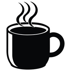 Smoky coffee cup vector file