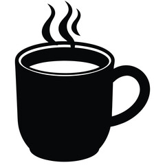 Smoky coffee cup vector file