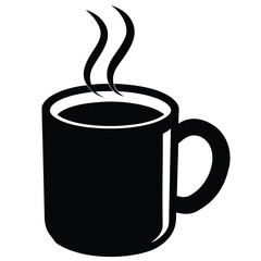 Smoky coffee cup vector file