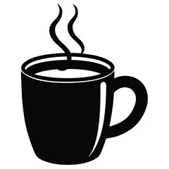 Smoky coffee cup vector file