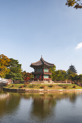 Hyangwonjeong Pavilion, Gyeongbokgung Palace, Seoul, South Korea  © Elodie