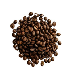 coffee beans ; isolated on a transparent background
