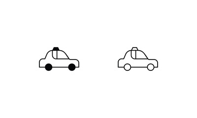 Taxi Service icons set vector stock illustration