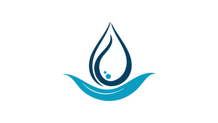 drop icon, simple blue water drop icon symbol vector simple illustration