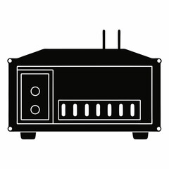 Signal Amplifier Silhouette Vector Art