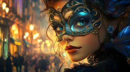 A mysterious night at a masquerade ball