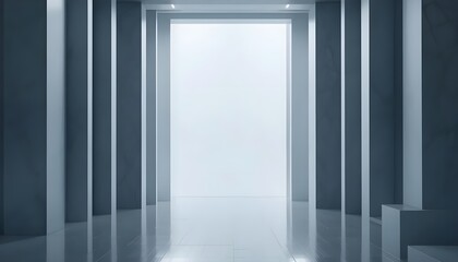 Modern Abstract Background: Minimalist 3D Design