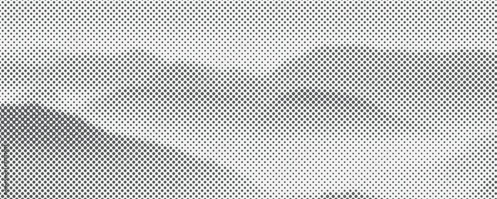 Aufkleber dotted gradient vector. halftone dots background with grunge grain noise texture.