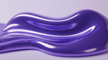 Smooth purple abstract wave with glossy texture