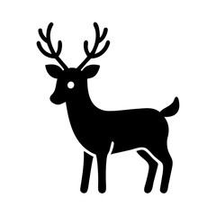 deer silhouette vector illustration