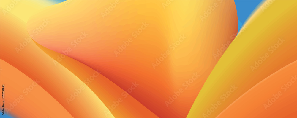Aufkleber Orange abstract background Abstract blurred gradient background colours with dynamic effect