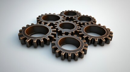 Interlocking Gears: Symphony of Industrial Precision