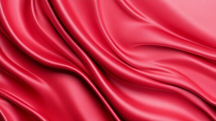 Obraz premium Smooth Red Fabric Background with Bold Tones