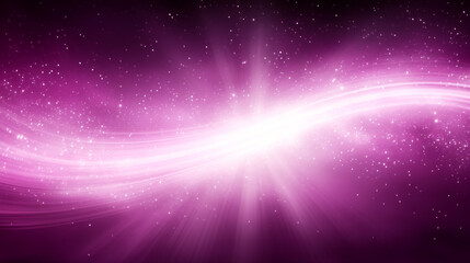 Fototapeta premium Vibrant pink cosmic swirl with stars and light