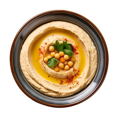 Hummus,Classic,Middle,Eastern,Dish,Isolated,on,White,Background