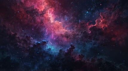 Naklejka premium a futuristic nebulainspired background