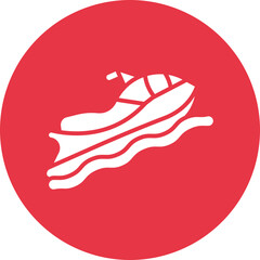 Jet Ski glyph circle icon