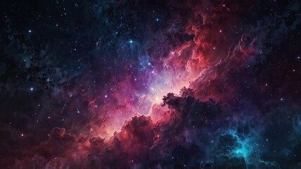 Naklejka premium a futuristic nebulainspired background