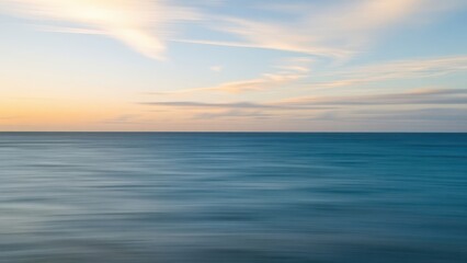 Obraz premium arafed view of a body of water with a boat in the distance