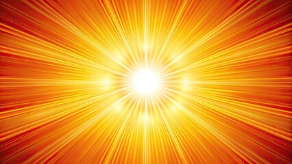 Obraz premium Vibrant Minimalist Sunburst: A Digital Representation of Radiating Energy and Light