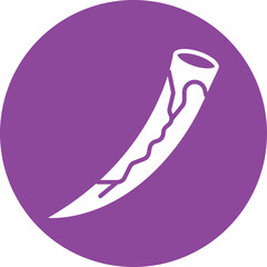 War Horn glyph circle icon