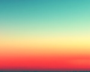 Soft gradient sunset sky.