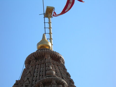 ain temples on top of Shatrunjaya hill. Palitana (Bhavnagar district), Gujarat, India