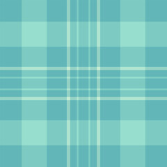 Carnival tartan check background, royal seamless texture vector. Bedroom pattern textile plaid fabric in teal and pastel teal colors.