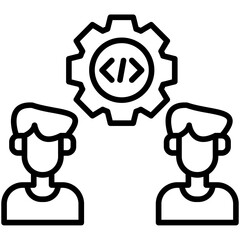 Game Collaboration Tools Icon