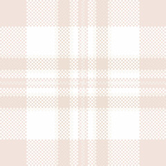 Cell background texture check, dining room seamless plaid tartan. Deluxe vector fabric textile pattern in light and white colors.
