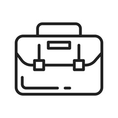 Briefcase icon vector image. Suitable for mobile apps, web apps and print media.