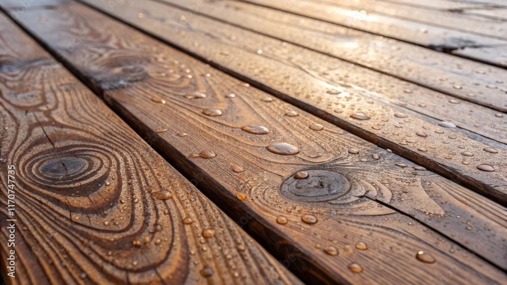 Aufkleber a closeup view of textured wooden surfaces the planks displaying swirls and knots that tell the stor