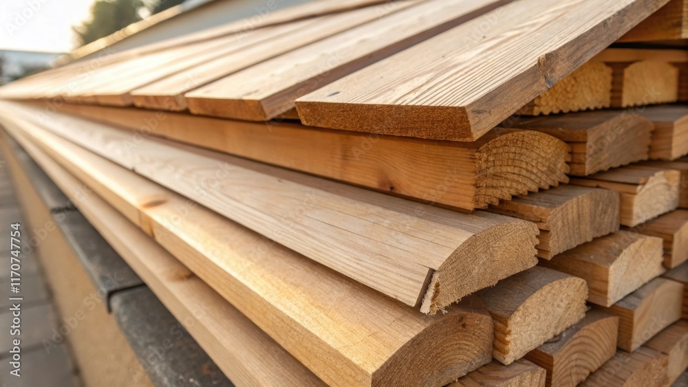 Poster a closeup view of the edges of the wooden soffit boards revealing smooth clean s that demonstrate ca