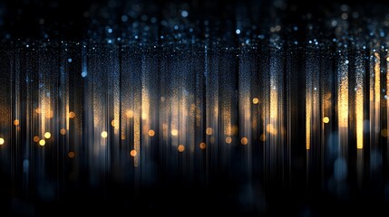Abstract Glittering Lights Vertical Streaks Background