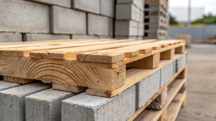 A detailed shot of a jagged edge of a wooden pallet shows the intricate knots and grooves in the wood capturing the character and history of the material. The adjacent cinder