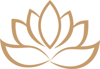 Lotus flower logo, flower logo, lux logo with vector file
