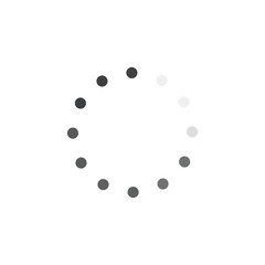 Loading icon, isolated on white background